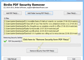 Remove PDF Password Security screenshot