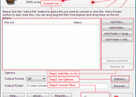 AutoCAD DWG to Image Converter 2012 screenshot
