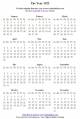 Free Printable Calendar