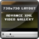 XML Video Gallery FLV Player 730x730