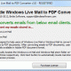 Windows Live Mail Export to PDF