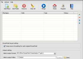 Okdo PowerPoint Merger screenshot
