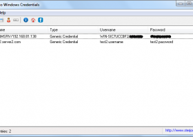 SterJo Windows Credentials screenshot