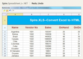 Spire.Spreadsheet screenshot