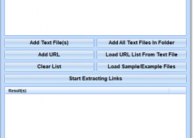 Extract URLs From Multiple Text Files Software screenshot
