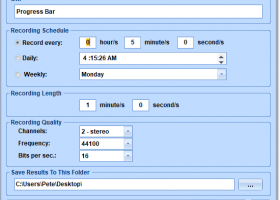 Automatically Record Audio At Certain Times Software screenshot