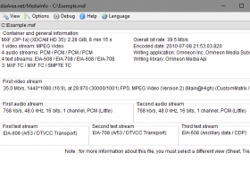 MediaInfo CLI screenshot