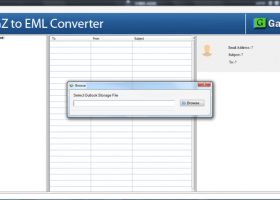 GainTools TGZ to EML Converter screenshot