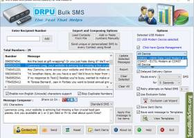 Bulk SMS Program for Multi USB Modem screenshot