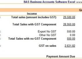 BAS Business Accounts Software screenshot