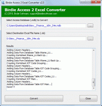 Switch Access to Excel screenshot