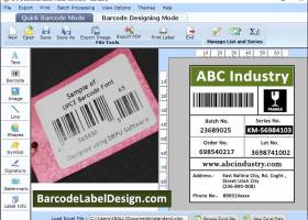 Barcode Labels Design Software screenshot