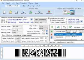 Standard Barcode Designing Application screenshot