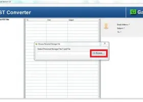 GainTools MBOX to PST Converter screenshot