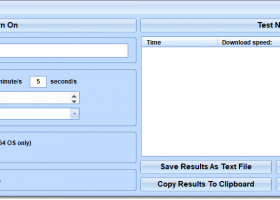 Automatic Speed Test Software screenshot