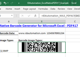 Excel PDF417 Barcode Generator screenshot