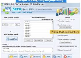 Android Text Messaging Software screenshot