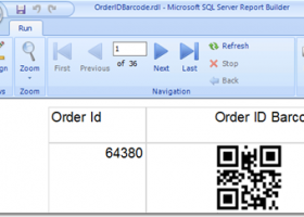 SSRS DotCode Barcode Generator screenshot