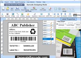 Generate Publisher Barcode screenshot