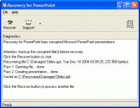 Recovery for PowerPoint screenshot
