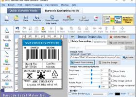 Standard Barcode Label Maker screenshot