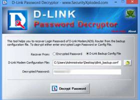 DLink Password Decryptor screenshot