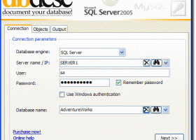 dbdesc screenshot