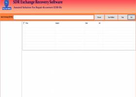 SDR Exchange EDB to PST Software screenshot