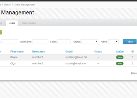 Users Module for Directy CMF screenshot