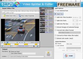 Freeware Video Clip Splitting Software screenshot