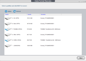 iCare Format Recovery screenshot
