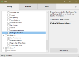 EaseXP Settings Backup screenshot