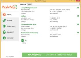 NANO AntiVirus screenshot