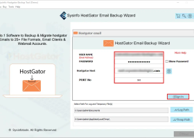 Sysinfo HostGator Backup Tool screenshot