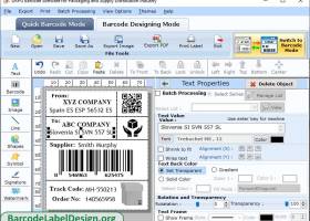 Packaging Barcode Maker Program screenshot
