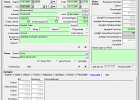 Reisekostenabrechnung screenshot