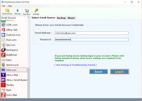 QQ.com Email Backup Tool screenshot