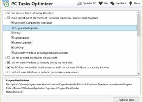 PC Tasks Optimizer screenshot