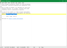 TED Notepad screenshot