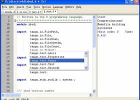SciTE4D Text Editor for D1 screenshot