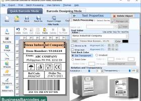 Barcode Designing Application screenshot