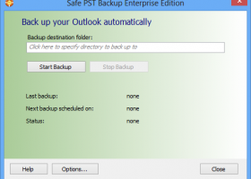 Safe PST Backup for Microsoft Outlook screenshot