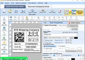 Standard Barcode Label Producer screenshot
