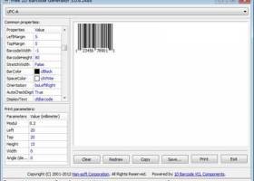 Free 1D Barcode Generator screenshot