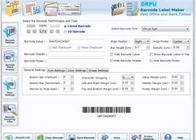 Postal Barcode Labels Generator screenshot