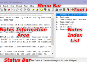 Personal Notes File screenshot