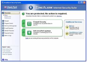 ZoneAlarm Security Suite 2010 screenshot