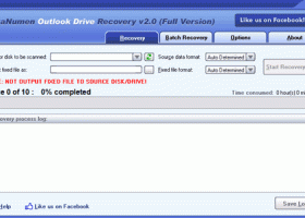 DataNumen Outlook Drive Recovery screenshot