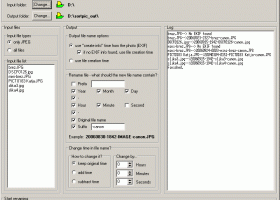 Mihov EXIF Renamer screenshot