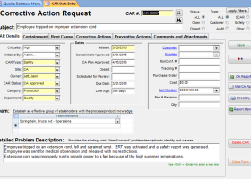 SBS Quality Database screenshot